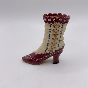 Vintage Mini Resin Victorian Shoe Boot Collectible Decor Art